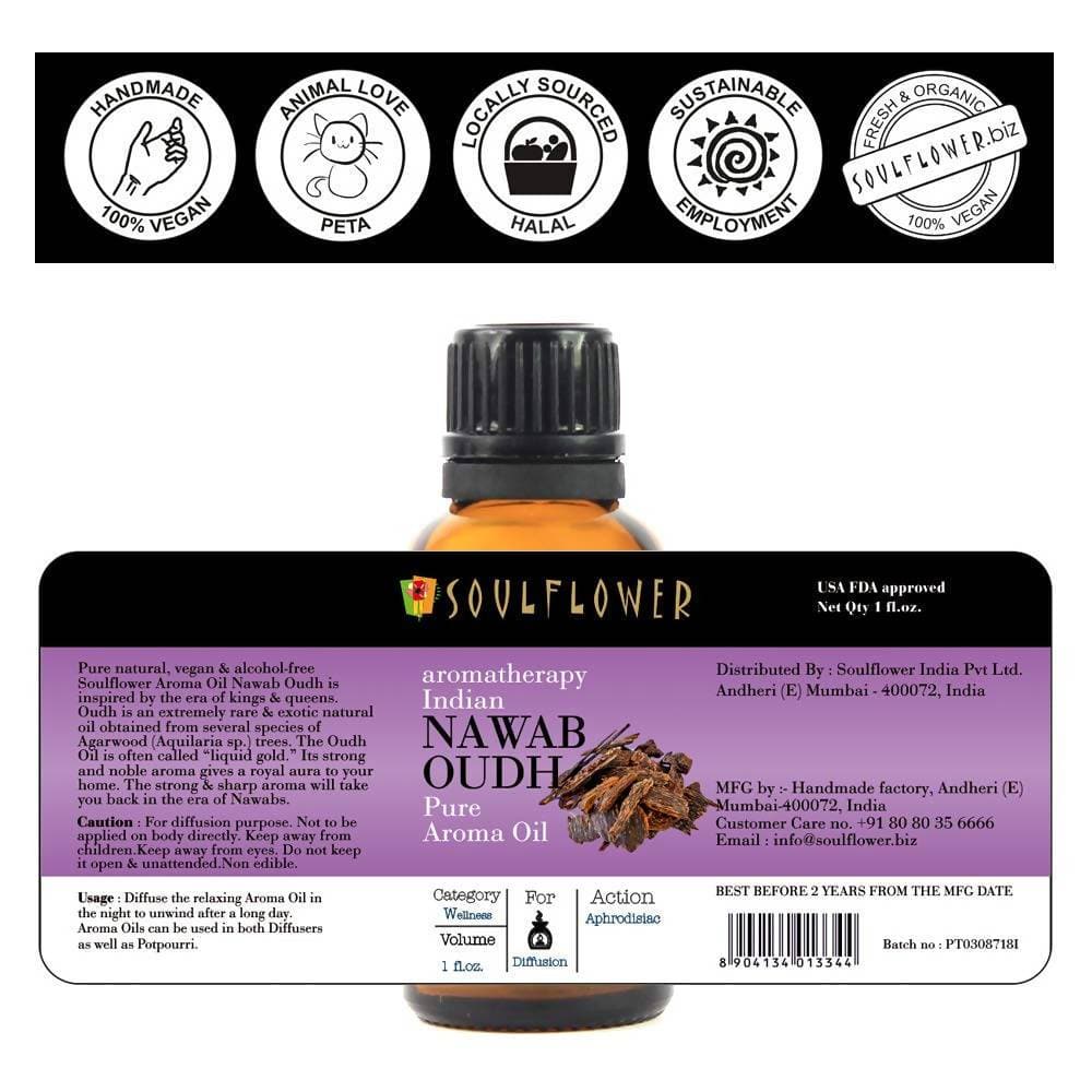 Soulflower Nawab Oudh Aroma Oil | Grocsy