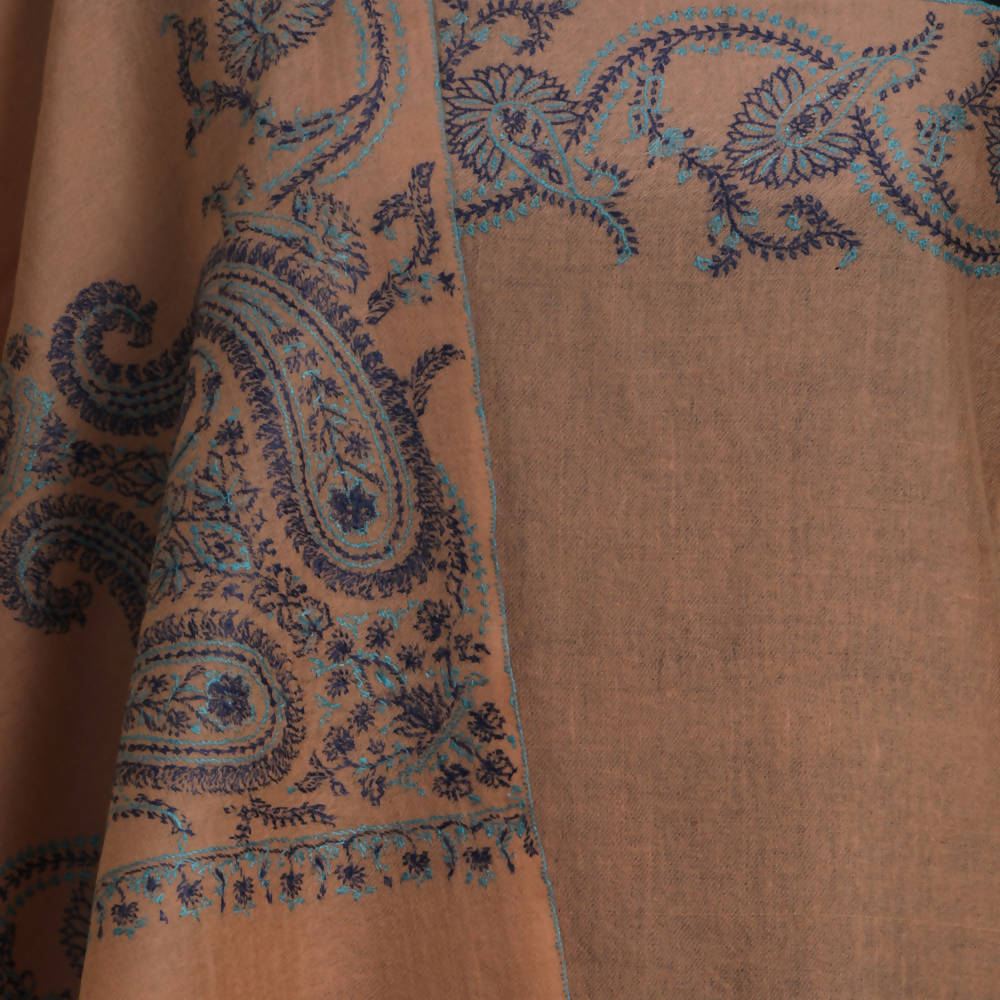 Nizalia Handmade Sozni Work Pashmina | Grocsy
