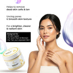 Glowifly Radiance Touch Tan Clear Face Exfoliating Scrub - Papaya Scrub for Face | Grocsy