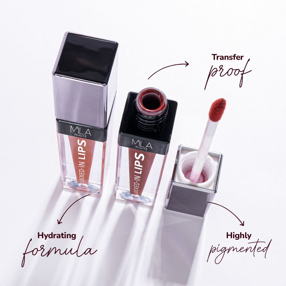 Mila Beaute 12 Hr Non-Transfer Locked-In Liquid Lipstick - Hazel Creme | Grocsy