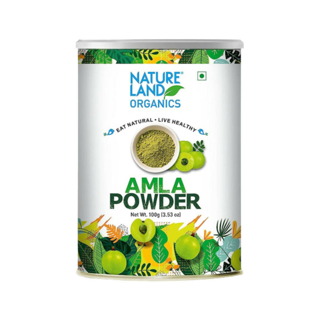 Nature Land Organics Amla Powder | Grocsy