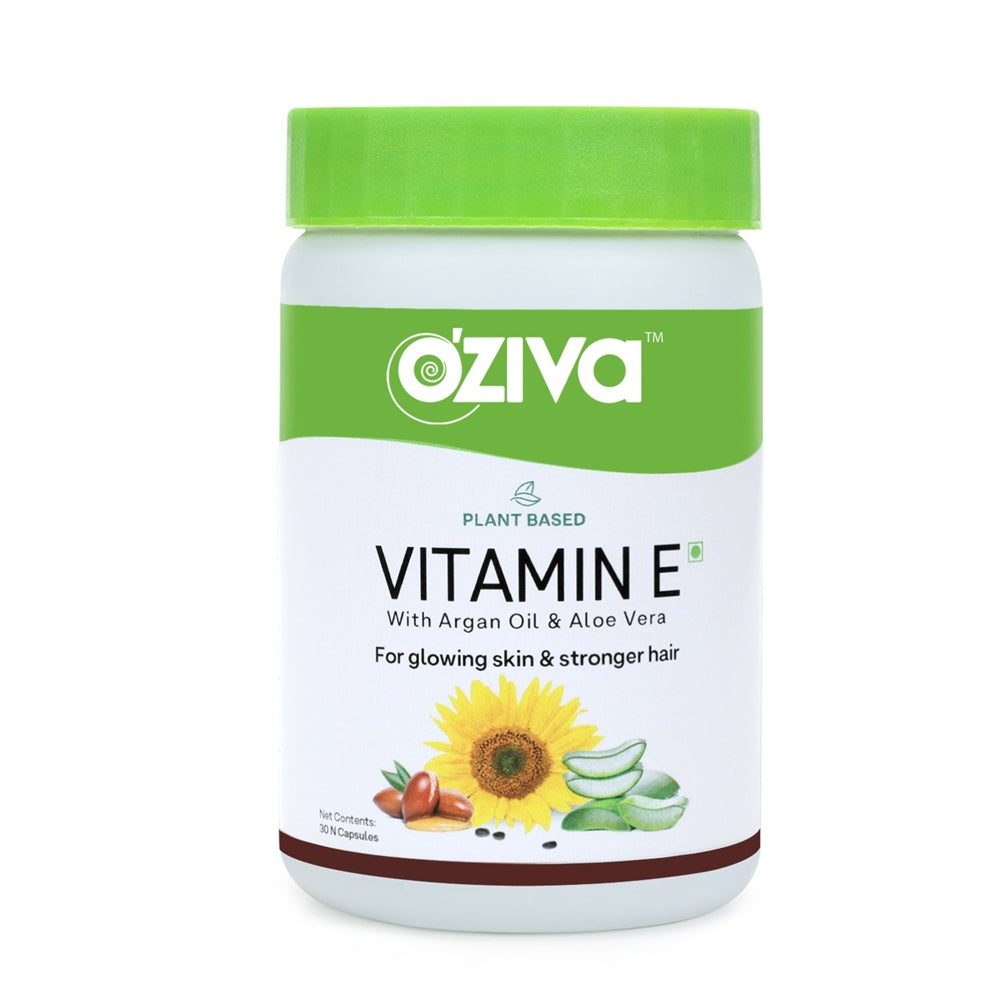 OZiva Plant Based Natural Vitamin E (With Argan oil + Aloe vera) | Grocsy