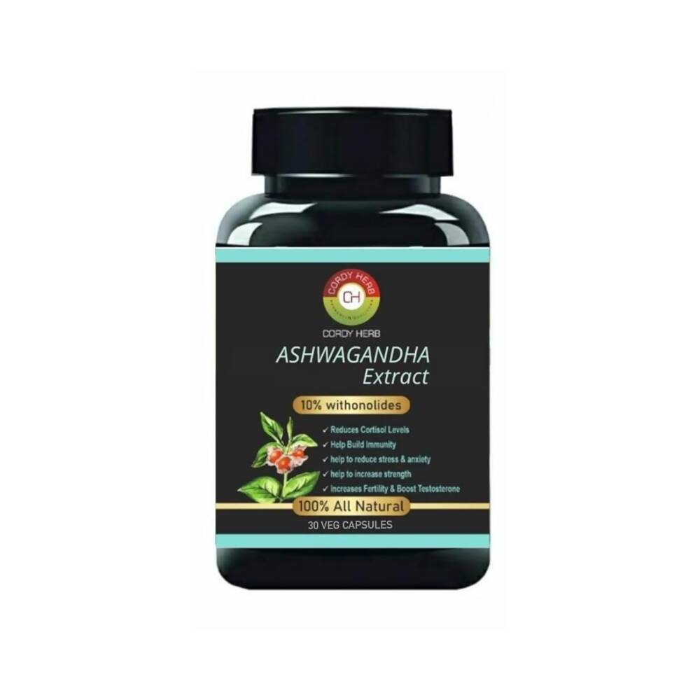 Cordy Herb Ashwagandha Extract Capsules | Grocsy
