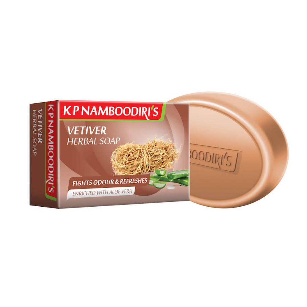 Kp Namboodiri's Vetiver Herbal Soap | Grocsy