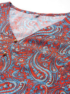 Ahalyaa Women's Traditional Wear Co-ods - Teal Blue | Grocsy