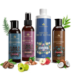 Avimee Herbal Anti Grey Hair Kit With Shakuntala Hair Cleanser & Instant Water Softener, Fights Grey Hair, With Amla, Curry Leaf and Henna Oil | Grocsy