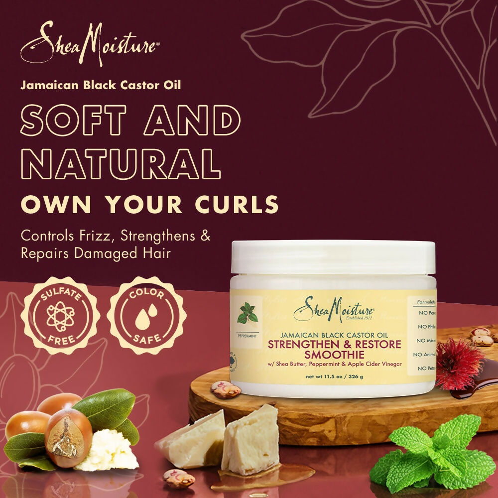 Shea Moisture Strengthen & Restore Hair Smoothie Cream | Grocsy