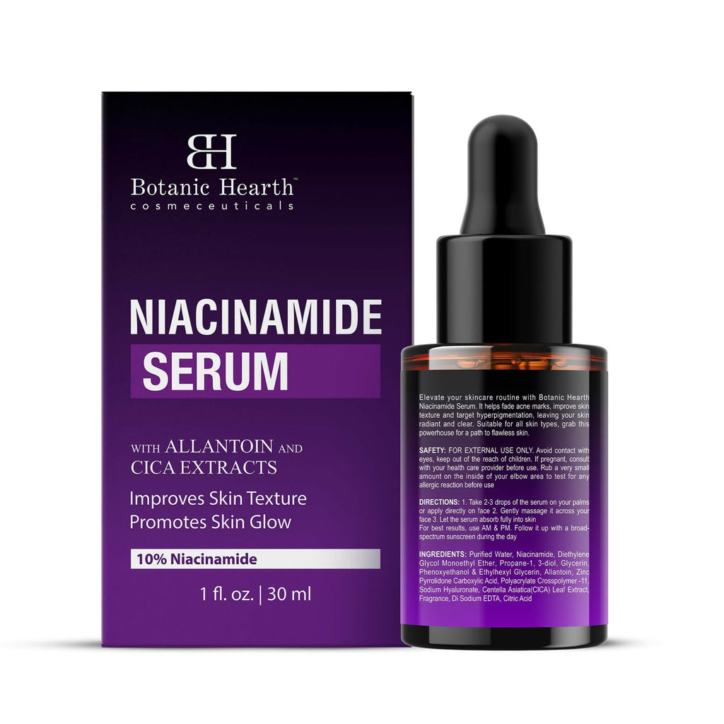 Botanic Hearth 10% Niacinamide Face Serum Minimize Pores, Correct Dark Spots, Even Skin Tone | Grocsy