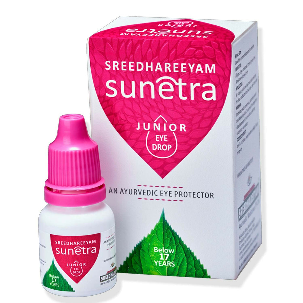 Sreedhareeyam Ayurveda Sunetra Junior Herbal Eye Drop (Below 17 yrs of age) | Grocsy