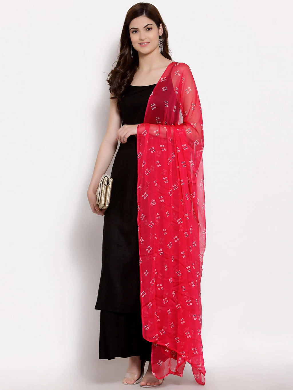 Myshka Women Black Regular Pure Cotton Kurta With Palazzos & Dupatta | Grocsy