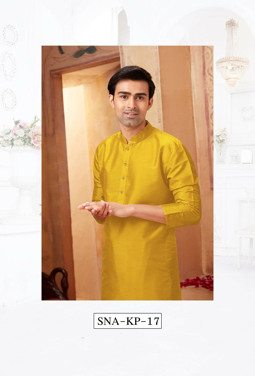 Joban Fashion Green Art Silk Kurta Pyjama | Grocsy