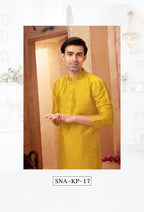 Joban Fashion Green Art Silk Kurta Pyjama | Grocsy