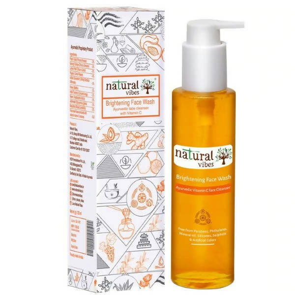 Natural Vibes Ayurvedic Vitamin C Brightening Face Wash | Grocsy