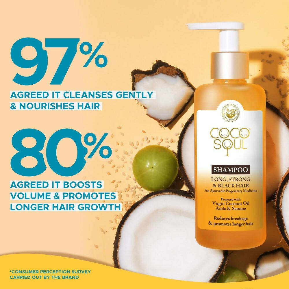 Coco Soul Long, Strong & Black Shampoo | Grocsy