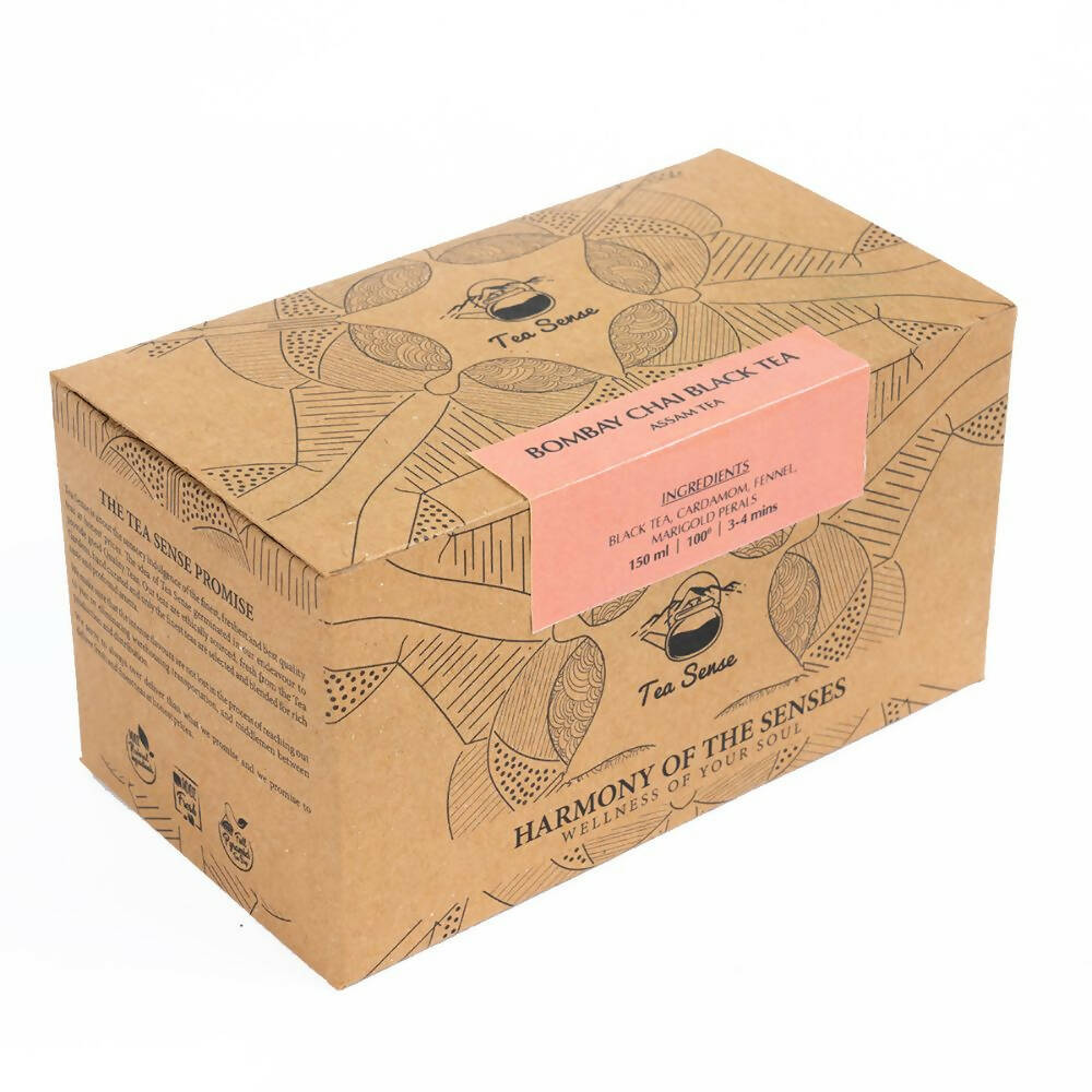 Tea Sense Bombay Cutting Masala Chai Bags Box | Grocsy
