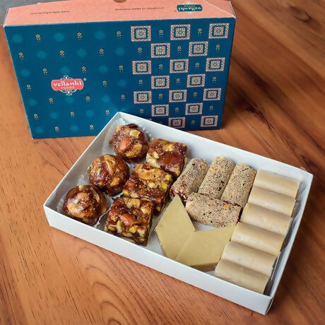 Vellanki Foods Dry Fruit Assorted Sweets | Grocsy