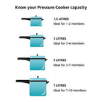 Hawkins Classic Pressure Cooker 1.5 Litre - Silver (CL15) | Grocsy