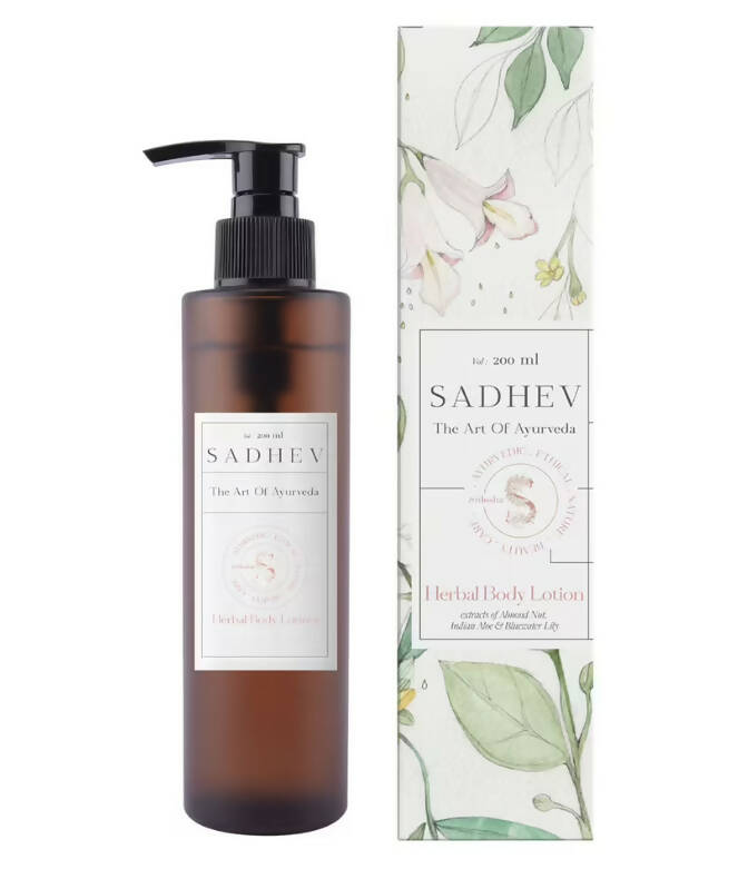 Sadhev Herbal Body Lotion - Almond & Aloe | Grocsy