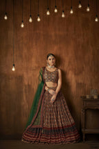 Wedding Designer Multi Georgette Lehenga Choli - Anbazaar | Grocsy
