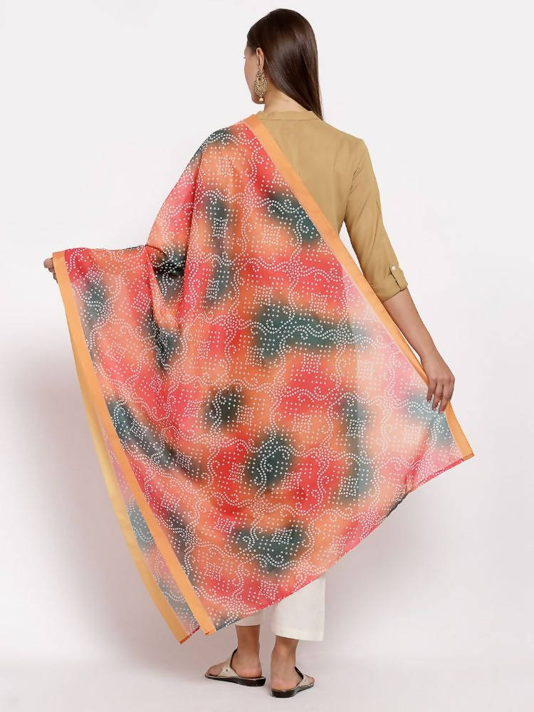 Myshka Women's Beautiful Multi Cotton Print Casual Dupatta | Grocsy