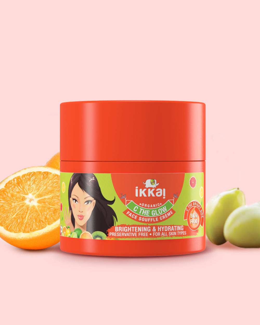 Ikkai Organic C The Glow Face Souffle Creme Brightening & Hydrating | Grocsy