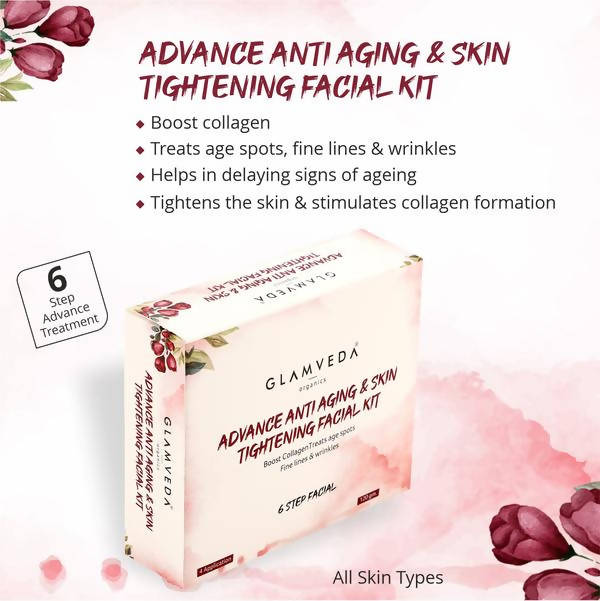 Glamveda Advance Anti Ageing & Skin Tightening Facial Kit | Grocsy