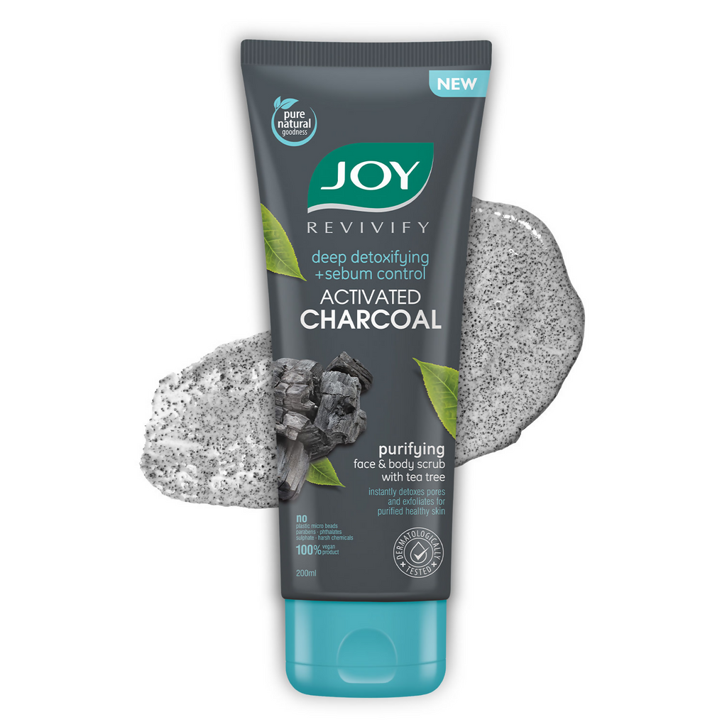 Joy Purifying & Exfoliating Charcoal Face & Body Scrub | Grocsy