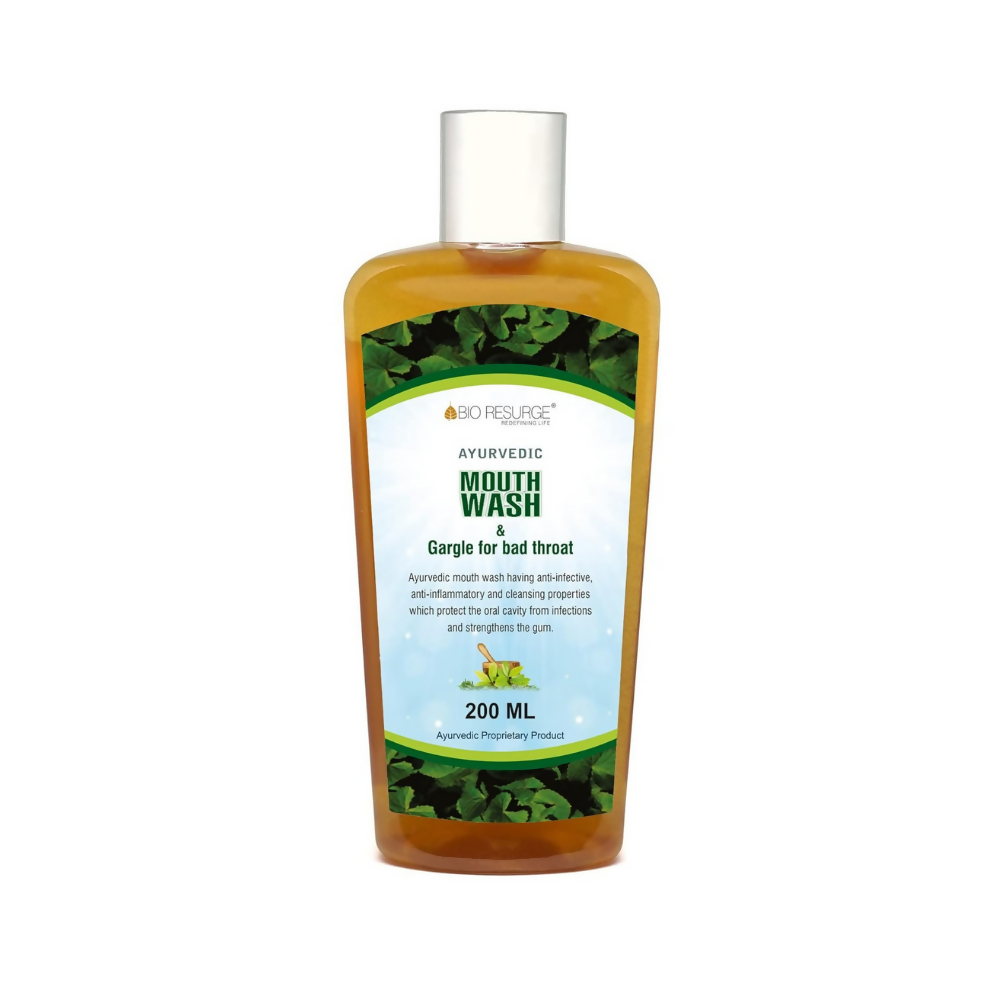Bio Resurge Life Antibacterial Ayurvedic Mouthwash | Grocsy