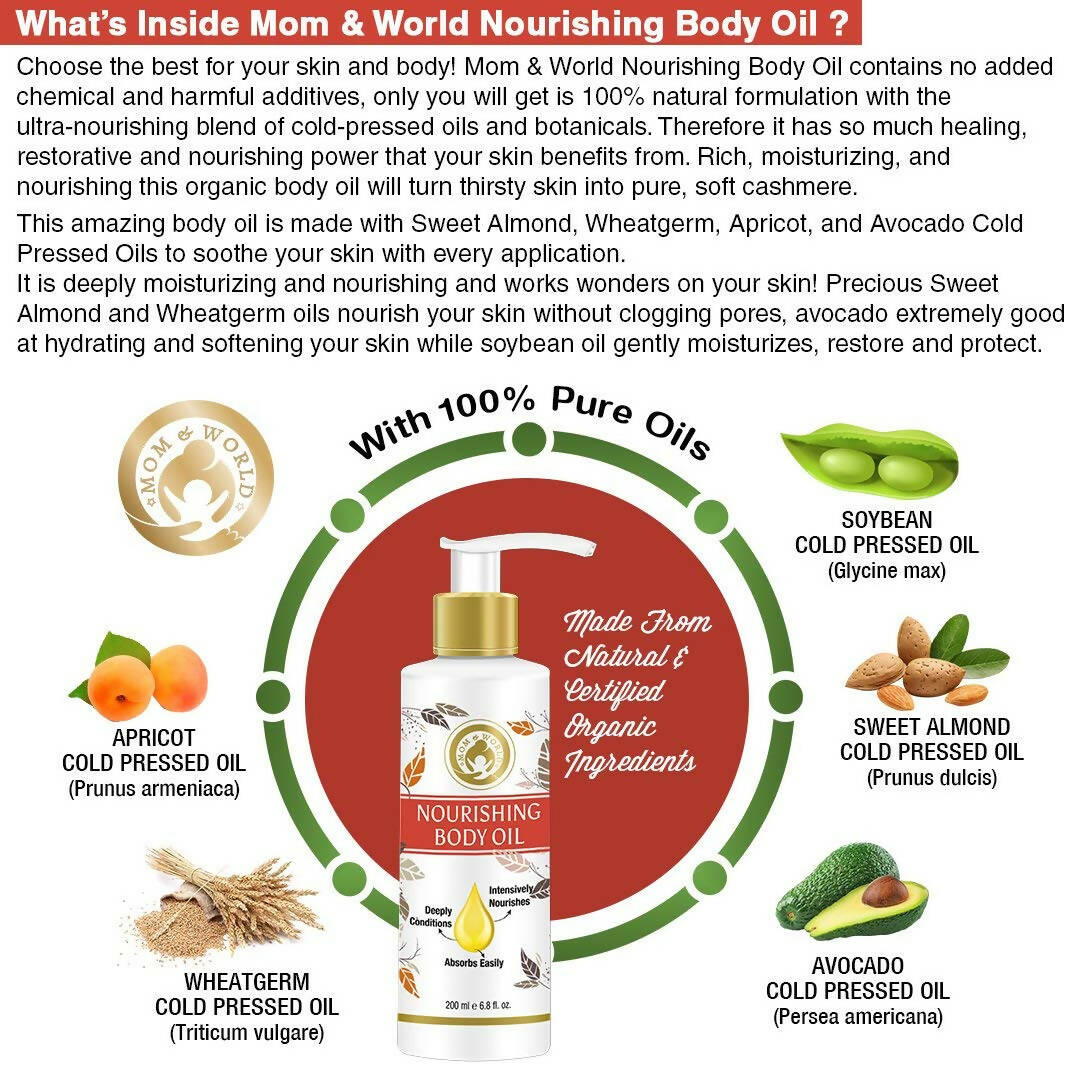 Mom & World Mother Nourishing Body Oil | Grocsy
