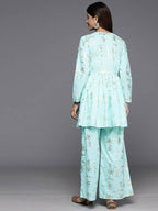 Ahalyaa Women's Traditional Wear Co-ods - Blue | Grocsy