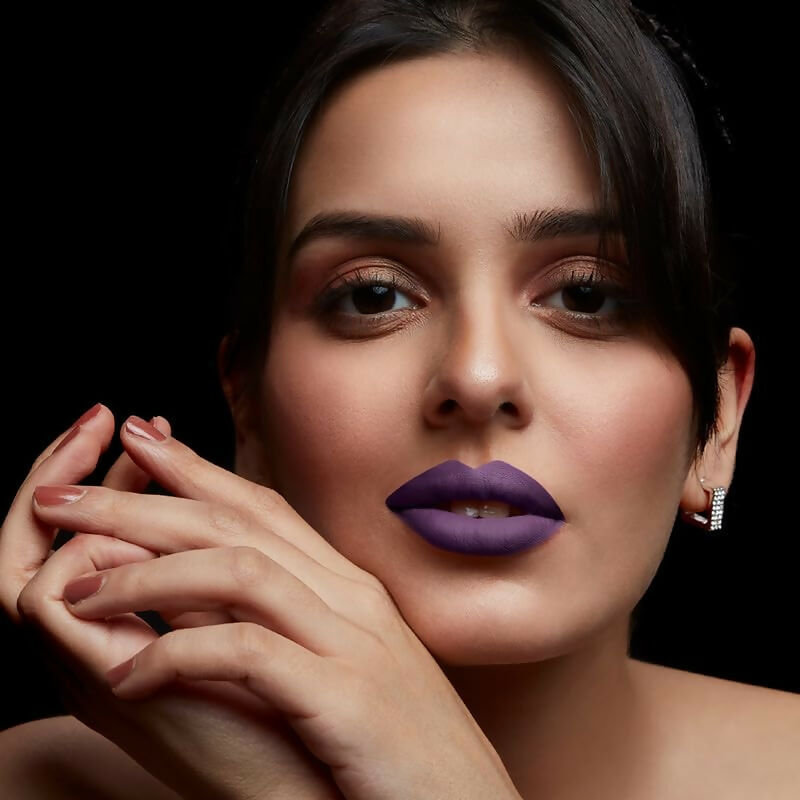 Pilgrim Liquid Matte Lipstick with Hyaluronic Acid - Purple Lust | Grocsy