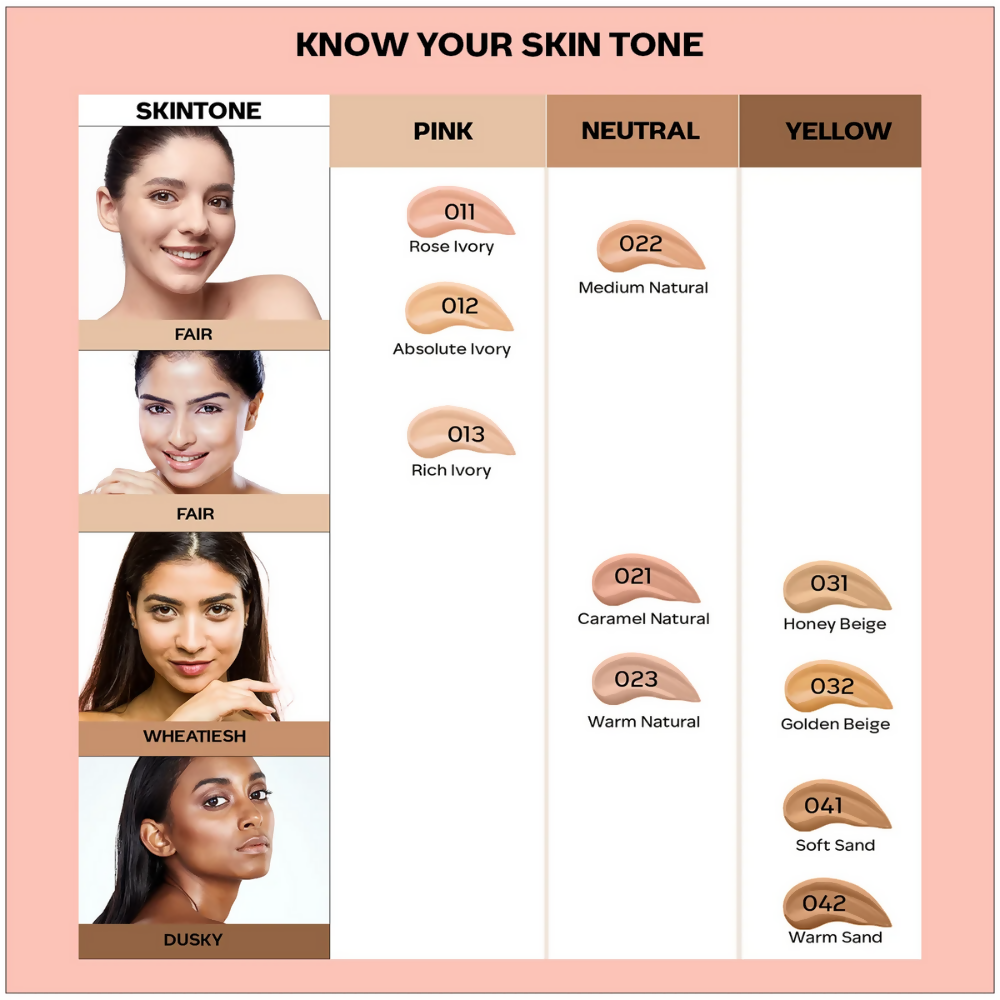 Faces Canada All In One Foundation with SPF 30 - Absolute Ivory 012 | Grocsy