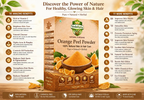 VedaRasa Organic Orange Peel Powder For Face Mask, Skin Care & Natural Glow | Grocsy