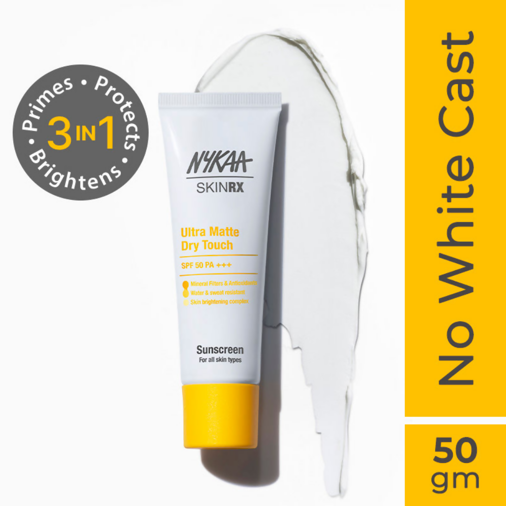 Nykaa SkinRX Ultra Matte Dry Touch Sunscreen SPF 50 PA +++ | Grocsy