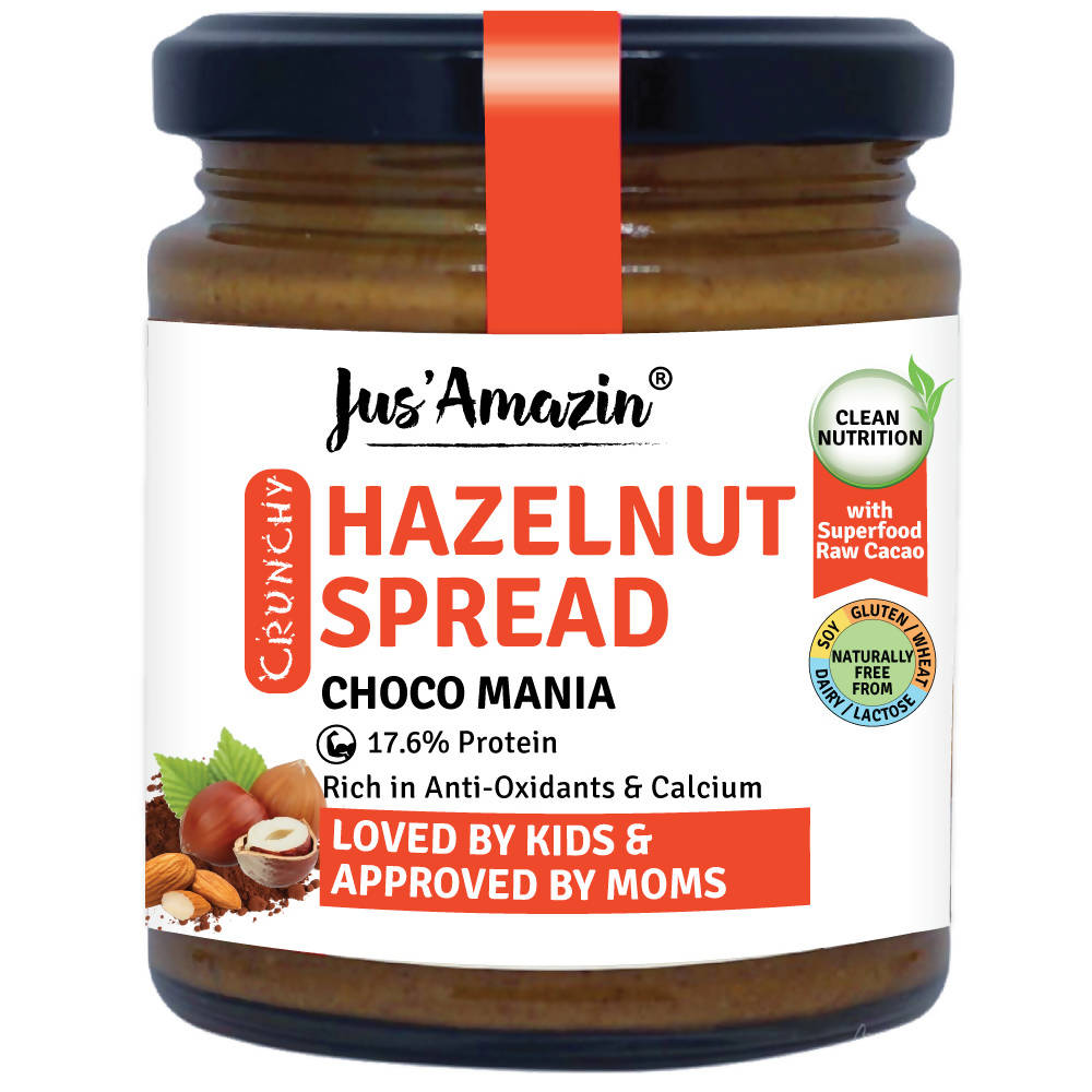 Jus Amazin Hazelnut Spread Crunchy - Choco Mania