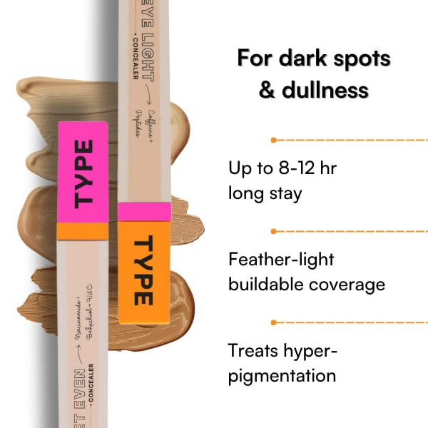Type Beauty Get Even Concealer - Toffee 36 | Grocsy