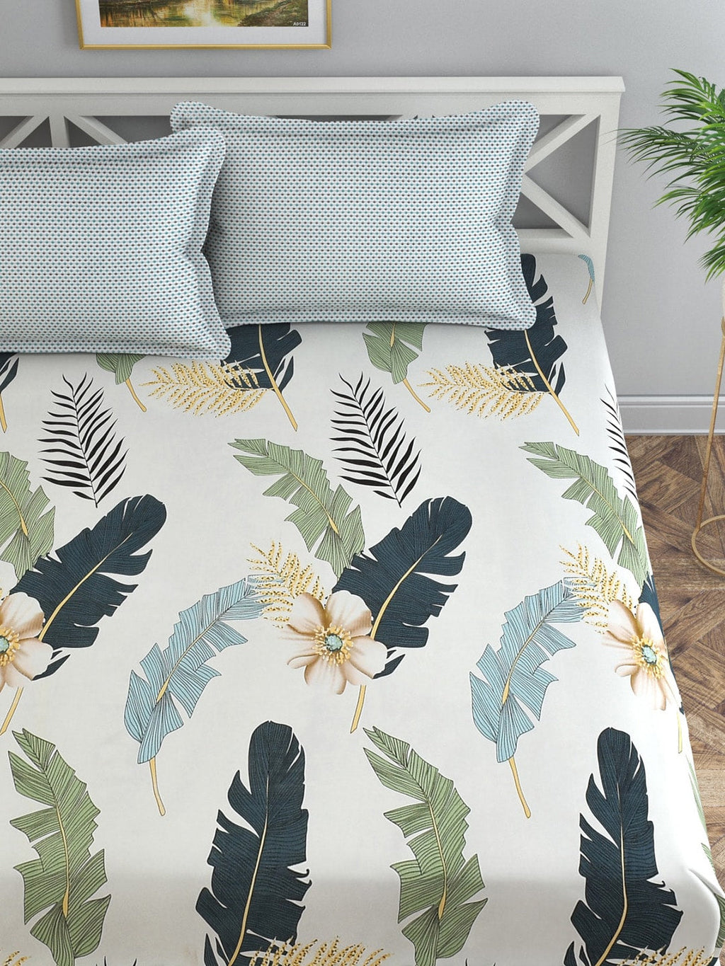 Florida Unisex Off White Bedsheets | Grocsy
