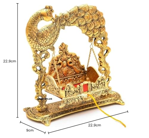 Labhcart Metal Laddu Gopal Jhula Palna for Laddu Gopal Ji | Grocsy