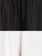 TAG 7 Women Pack Of 2 White & Black Solid Flared Palazzos | Grocsy