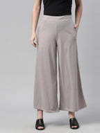 Souchii Grey Knitted Ethnic Palazzos | Grocsy