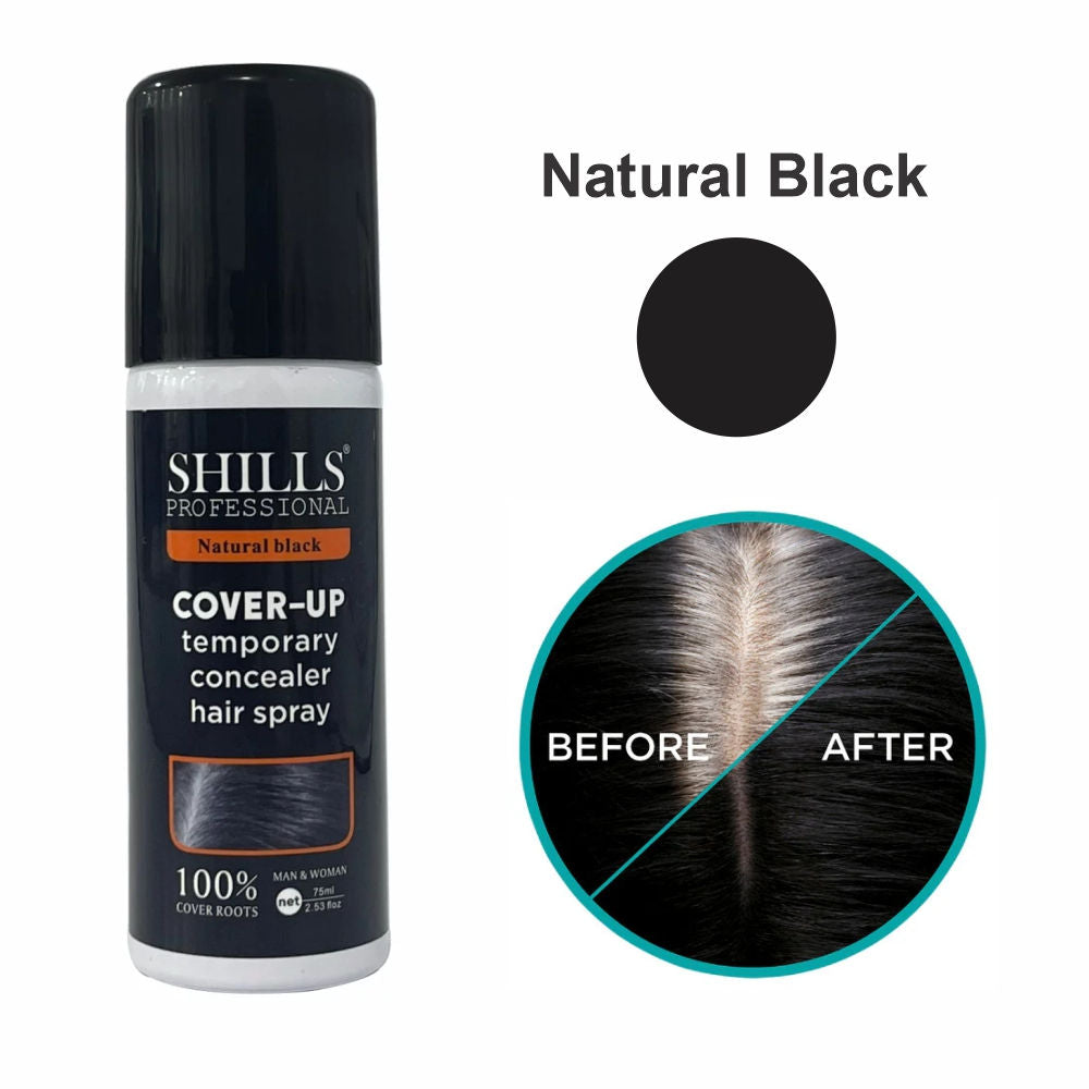 Shills Professional Touch-Up Hair Spray-Black | Grocsy