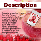 VedicAyurveda Herbal Wax Powder - Rose | Grocsy