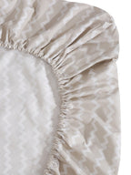 KLOTTHE Abstract-Printed 300TC Fitted King Bedsheet With 2 Pillow Covers | Grocsy