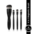 PAC Studio 4-IN-1 Magnetic Makeup Brush - Innovative Compact Handle, Travel Friendly, High Quality Bristles | Grocsy