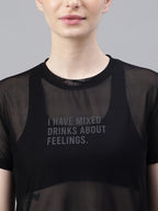 MKH Typography Printed Dri-FIT Relaxed Fit Gym T-shirt | Grocsy
