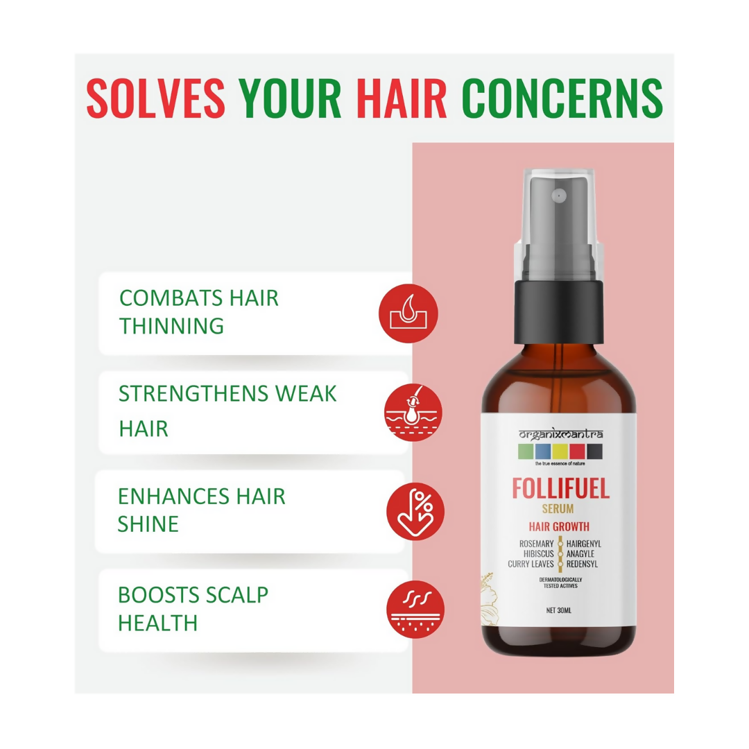 Organix Mantra FolliFuel Hair Growth Serum | Grocsy
