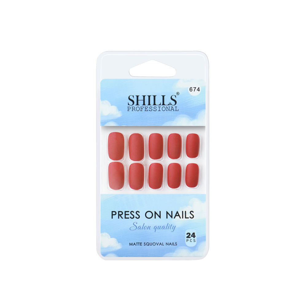 Shills Professional Reusable Press On Nails Square - SPN674 | Grocsy