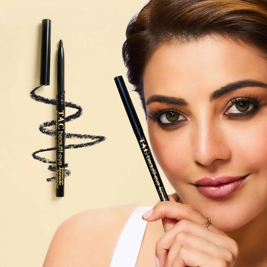 TAC - The Ayurveda Co. Beautif-eye Kajal - Intense Black Kajal | Grocsy