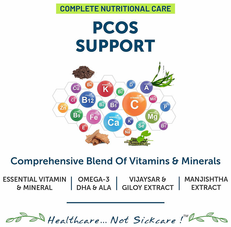 Bliss Welness PCOS Support Daily Multivitamin Veg Tablet | Grocsy