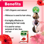 VedicAyurveda Bhringraj Leaf Powder and Hibiscus Powder | Grocsy
